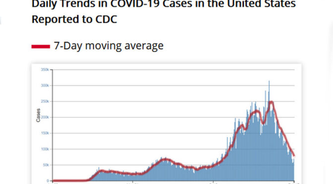 美国疫情: 死亡人数破50万 新增病例速下降（图）