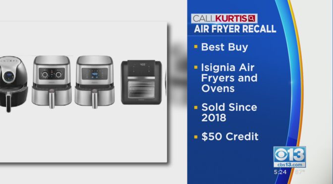 Best Buy召回63.5万台空气煎锅和空气烤箱