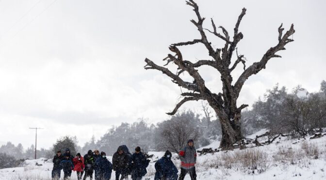 每小时50英里 暴风雨雪袭击圣地亚哥（图）